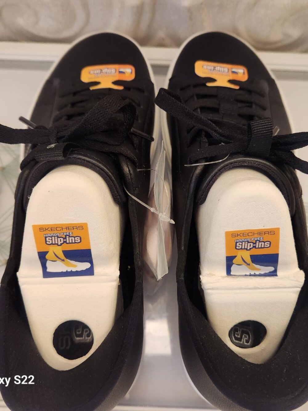 Skechers SN185008 Black Slip In Lace Up Sneakers. NWT. Size 9.5 - Picture 5 of 10